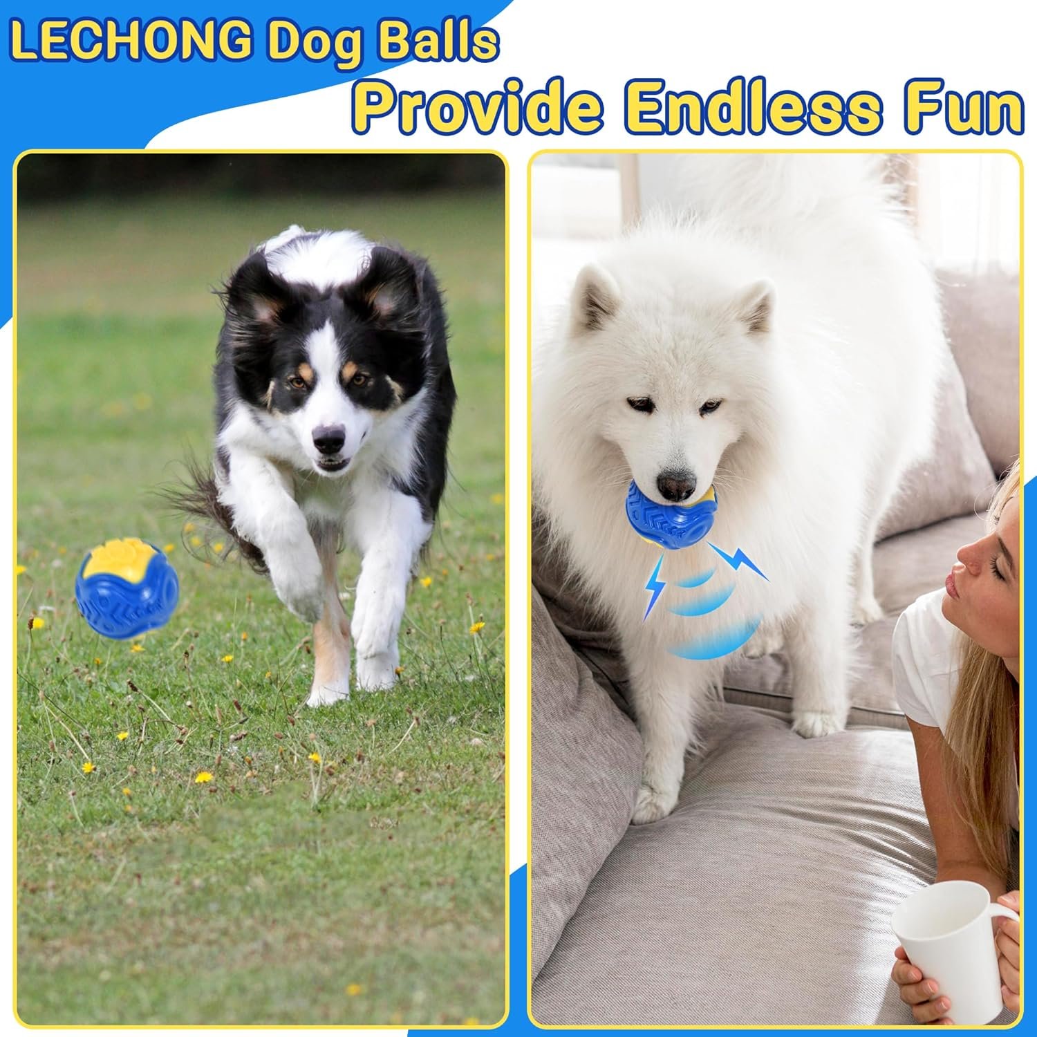 Squeaky Dog Ball Toy - Image 2